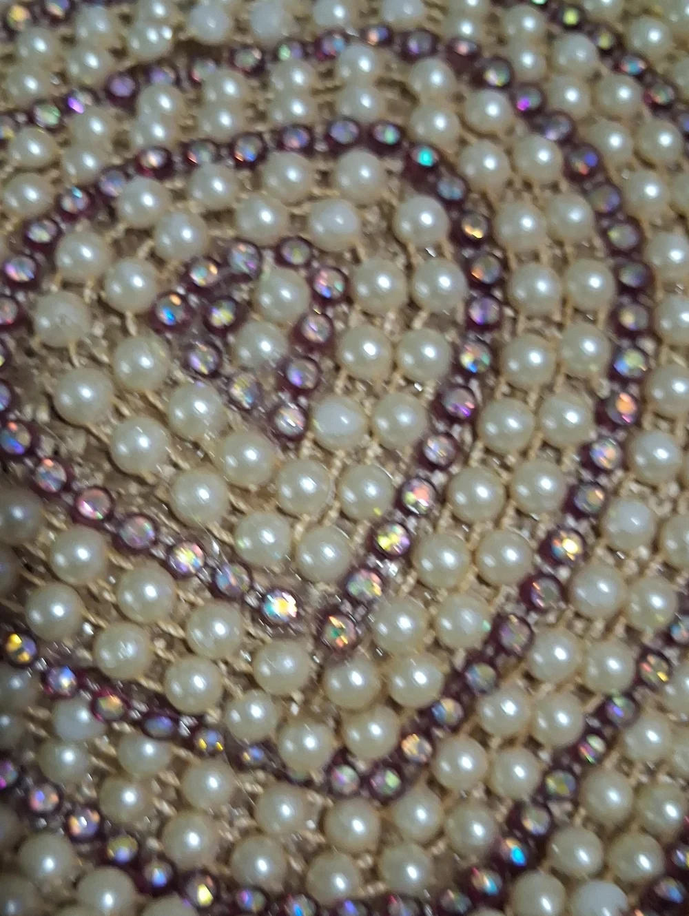 Embellished Pearl and Pink Seed-Bead Women’s Hat